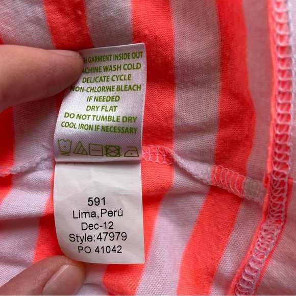 Lilly Pulitzer Women’s Kayley Dress in Sunrise Orange Boat Party Stripe Medium - Picture 9 of 10